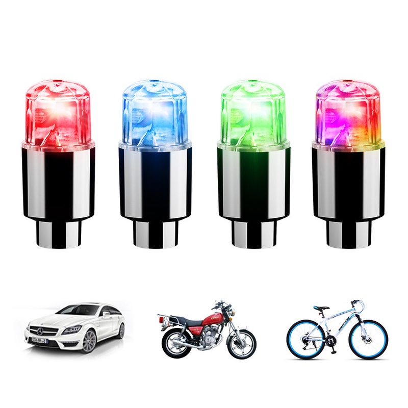 Đèn LED Cảnh Báo Gắn Van Xe Đạp Độc Đáo