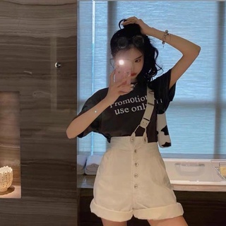 Hot quần yếm short dập gấu hot cài chéo kiểu dáng hàn quốc ulzzang freesize chất kaki dày đẹp