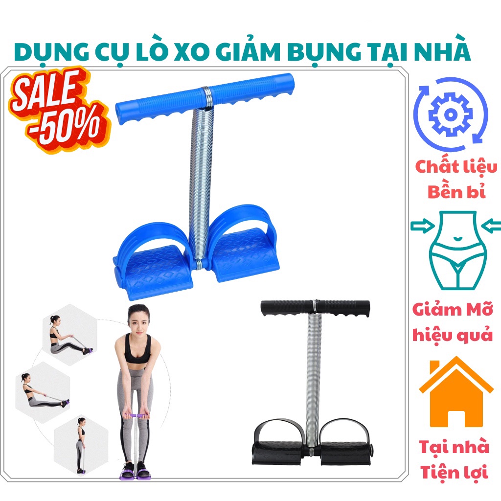 Dây tập lưng và bụng Tummy Trimmer (Xanh)