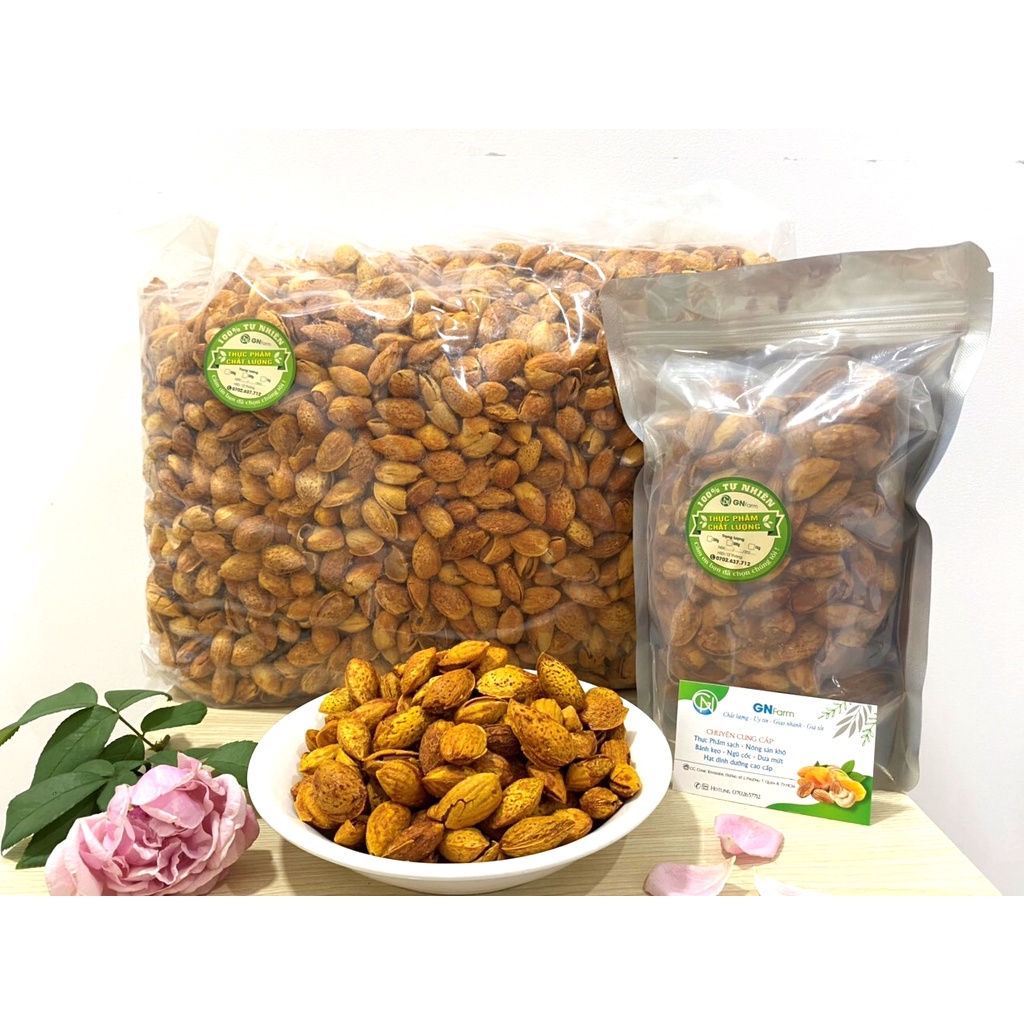 Hạnh Nhân Rang Bơ Vỏ Mỏng Mỹ Hạt Dinh Dưỡng Healthy Nuts - Túi 500g/1kg