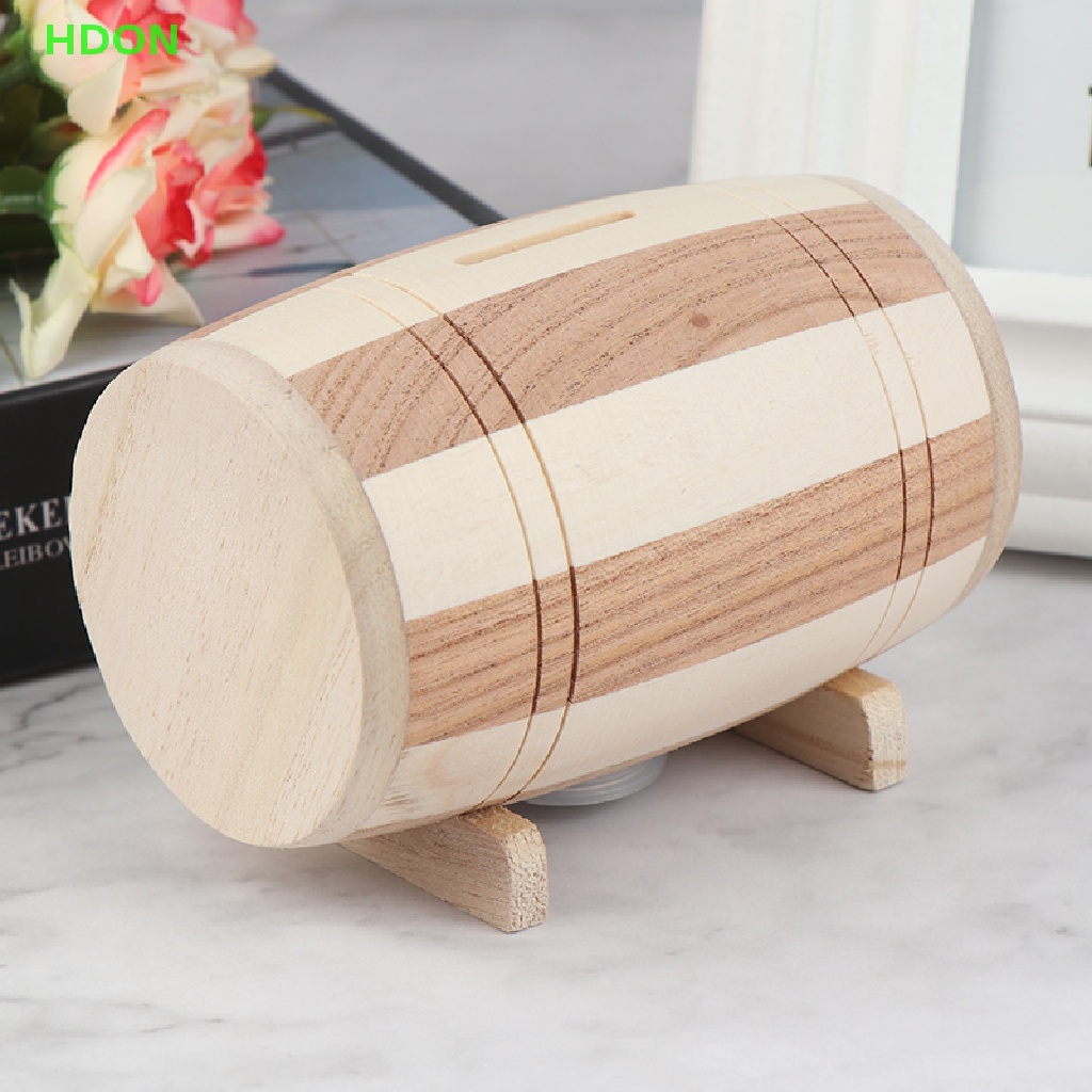 1 Ống Heo Tiết Kiệm Tiền Bằng Gỗ Chất Lượng Cao