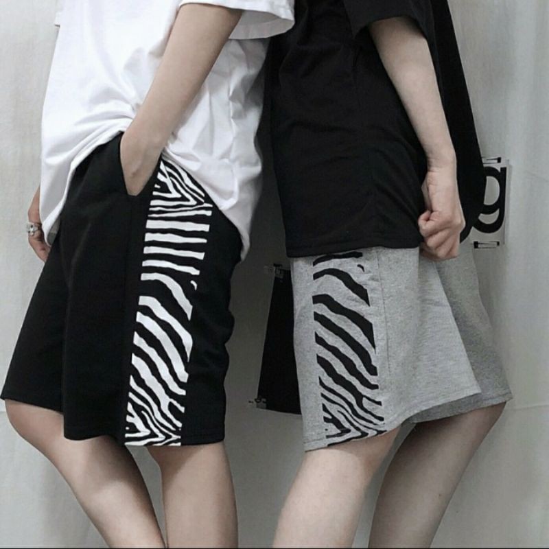 Quần đùi nam nữ loang vằn - Quần short ngố Unisex MND