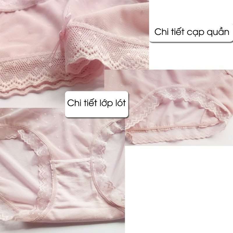 Quần lót nữ thun lạnh trơn thông hơi cao cấp kháng khuẩn siêu mỏng dễ thương freesize Mã DQ866 | BigBuy360 - bigbuy360.vn