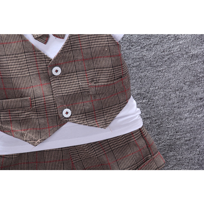 Set Đồ Mùa Hè Gồm Áo Ba Lỗ Và Quần Ngắn Phong Cách Anh Quốc Thời Trang Mùa Hè Mới Cho Bé Trai 0-5 Tuổi