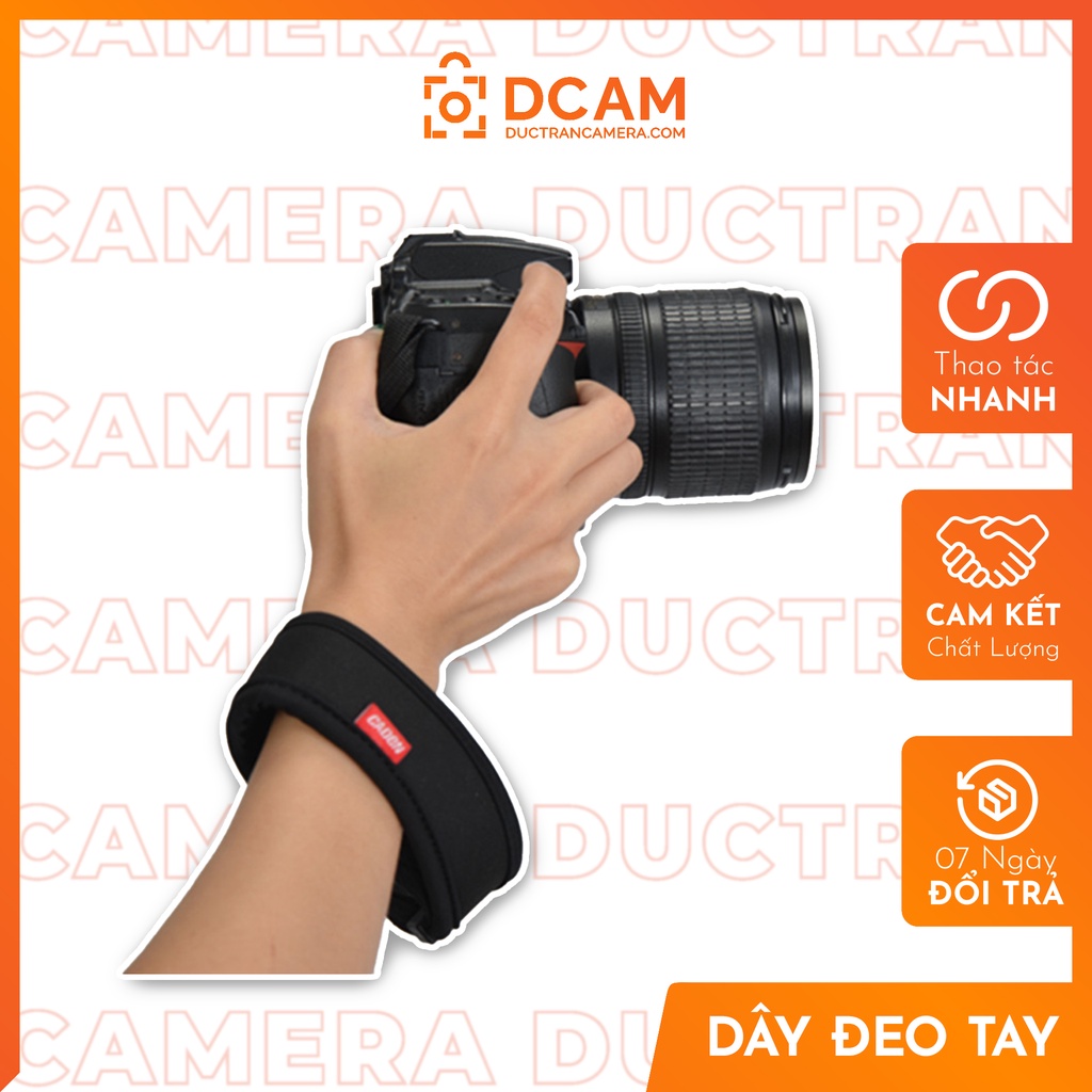 Dây đeo máy ảnh cổ tay chống mỏi khóa thao tác nhanh - Chuyên dụng cho máy DSLR