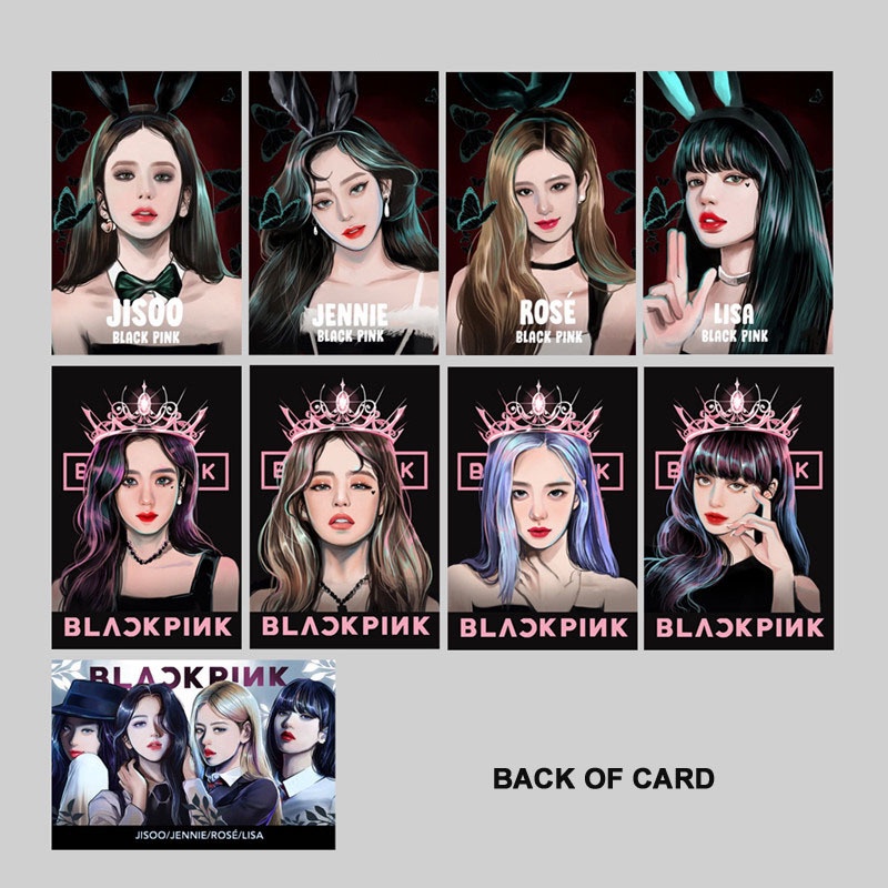 Hộp 54 Ảnh Thẻ Lomo Nhóm Nhạc BLACKPINK 2021