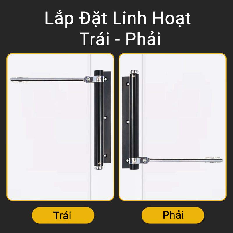 Bản Lề Cửa Tự Động Đóng Cửa KUNBE Nhiều Màu Có Thể Điều Chỉnh Lực Đẩy, Tiện Lợi