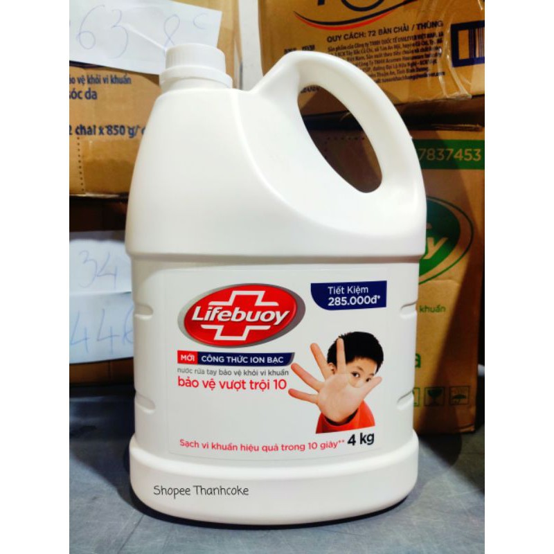 Can nước rửa tay Lifebuoy 4kg