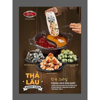 Mix 5 loại viên thả lẩu sắc màu - Viên nhím thả lẩu 200gr -500gr