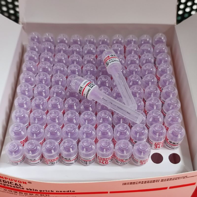 (Q1-HCM) |01 CÂY| Đầu Kim Meso 34G-4mm Căng Bóng | Kim Nano Siêu Nhỏ 34G Chuyên Tiêm Vùng Mắt Tiêm PRP