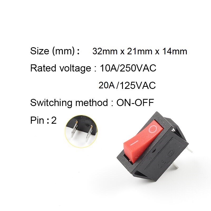 Công Tắc 2 Chân (10A-250V)