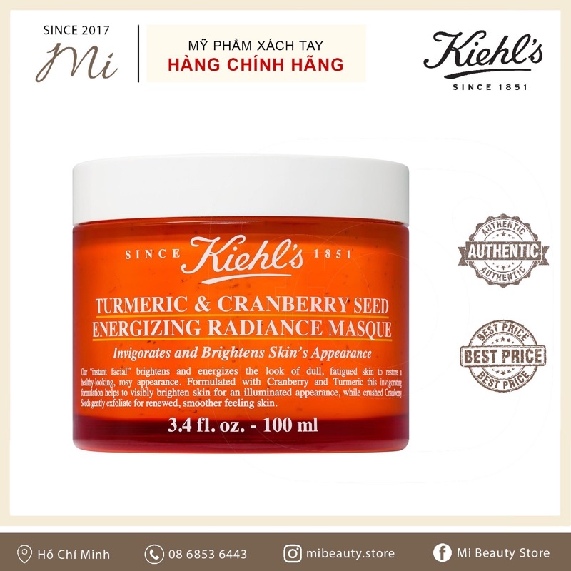 [DutyFree] [Sẵn] Mặt nạ Nghệ Kiehls 14ml/ 100ml