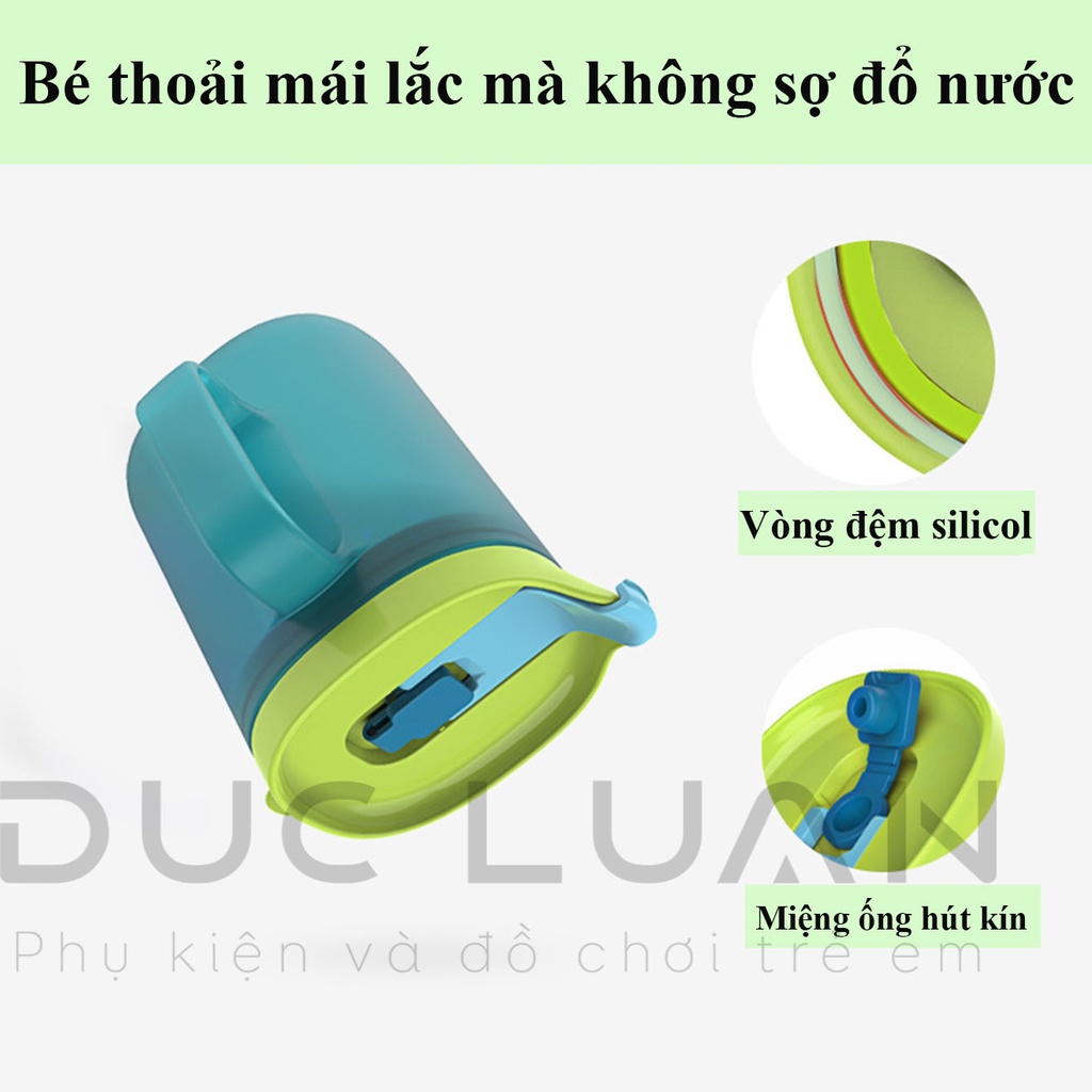 Cốc tập hút cho bé - Cốc tập uống 3 giai đoạn - Chính hãng Hugokids