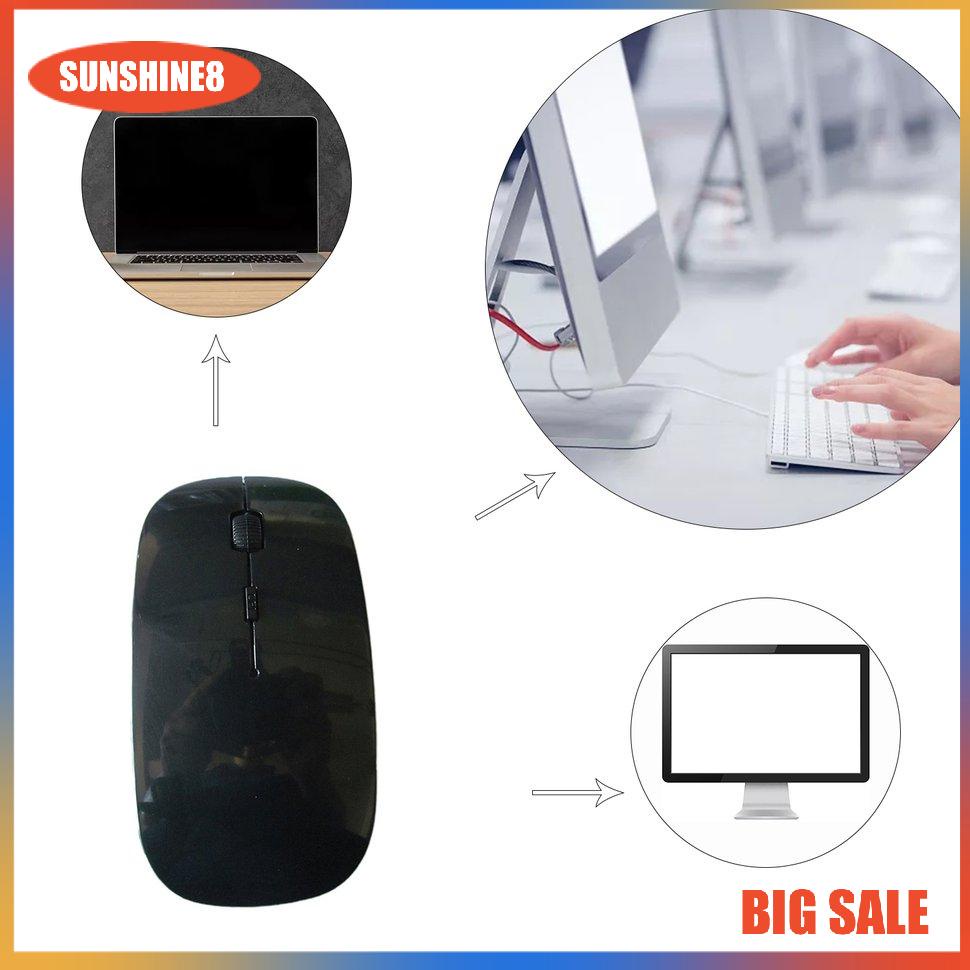 【SUN】Chuột không dây Chuột không dây Chuột quang di động di động siêu mỏng 2.4G với đầu thu USB