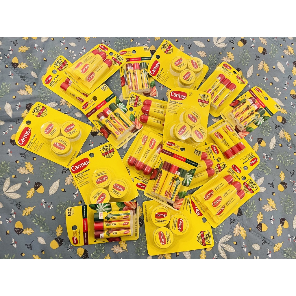 Son dưỡng môi Carmex hàng nội địa Mỹ các màu