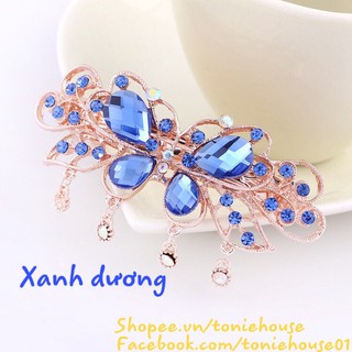 Kẹp tóc sau đính pha lê cao cấp cho nữ