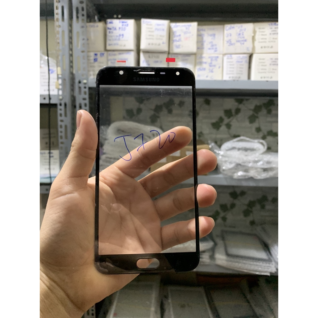 Mặt kính ép màn hình điện thoại Samsung J720 đầy đủ màu