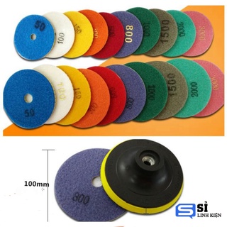 Bộ 6 nỉ đánh bóng đá hoa cương 4 inch
