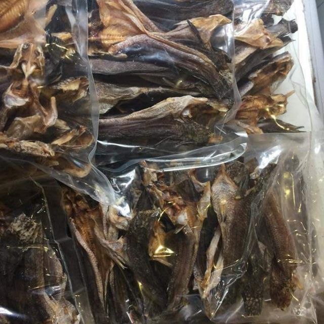 🍀🍀🍀🍀Khô cá lóc cửng ( cá lóc đồng) túi 1kg