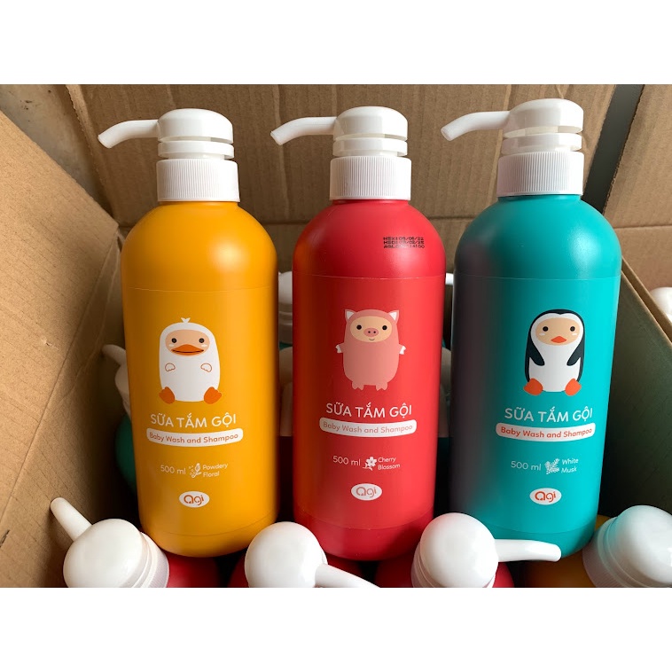 Sữa Tắm Gội Agi Chai 200ml- 500ml Sữa Tắm toàn thân Cho Bé Sơ Sinh Và Trẻ Em