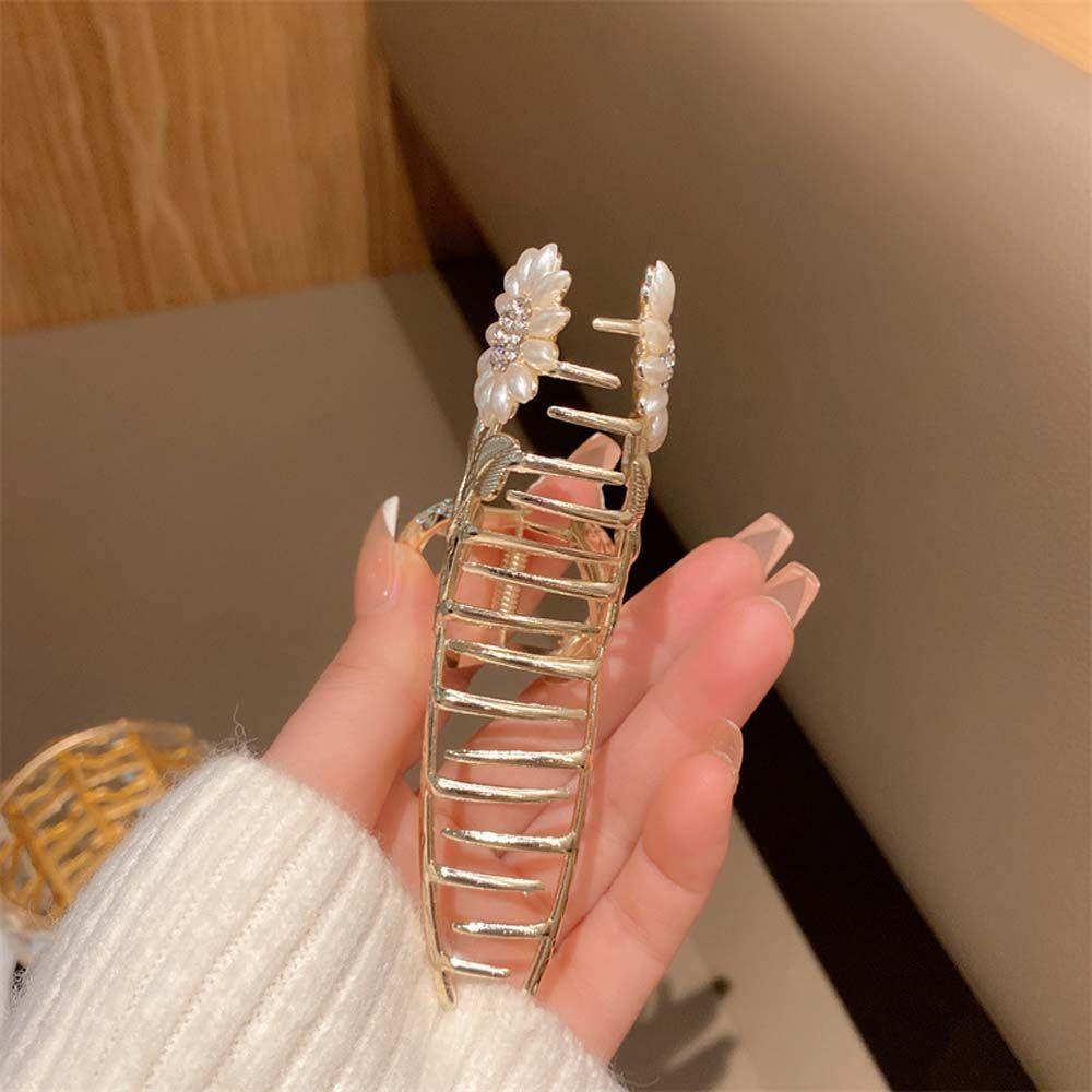 Kẹp Tóc Kim Loại Hình Hoa Hướng Dương Thanh Lịch Dễ Phối Đồ Cho Nữ