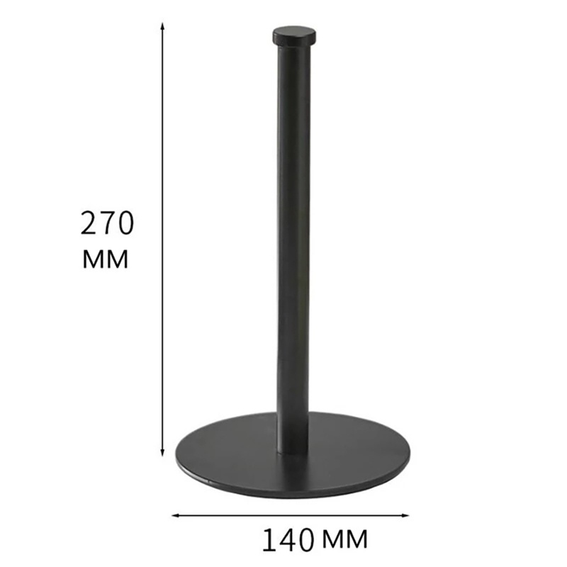 Giá Đỡ Cuộn Giấy Vệ Sinh Bằng Thép Không Gỉ Màu Đen Tiện Lợi Dành Cho Nhà Bếp