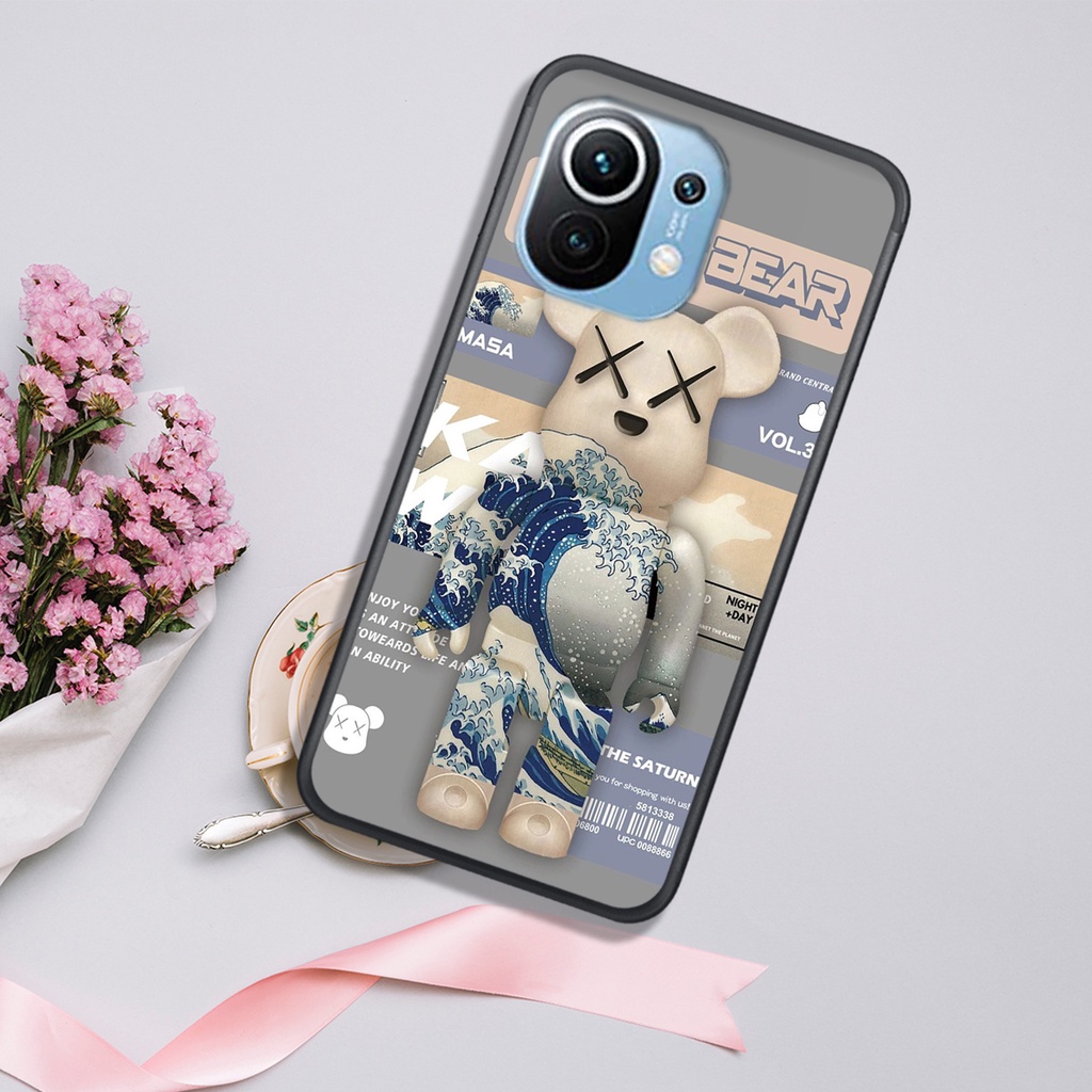 ỐP  XIAOMI MI 11 - MI 11T - MI 11 LITE -  NOTE 11 - NOTE 11 PRO  , In Hình Gấu Robot họa tiết L-V màu sắc cực đẹp.