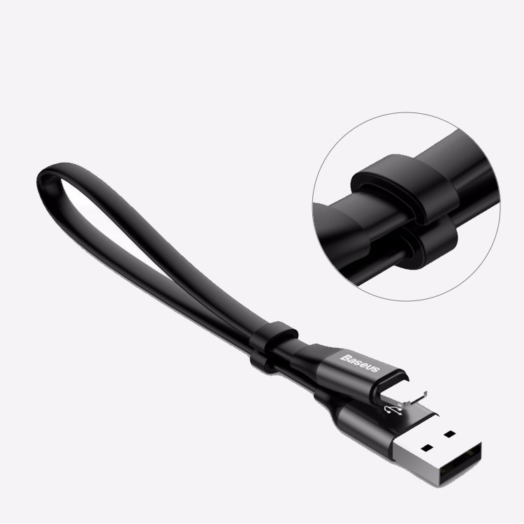 Baseus 2 in 1 Fast Charging USB Cable Lightning Micro for Android Samsung iPhone