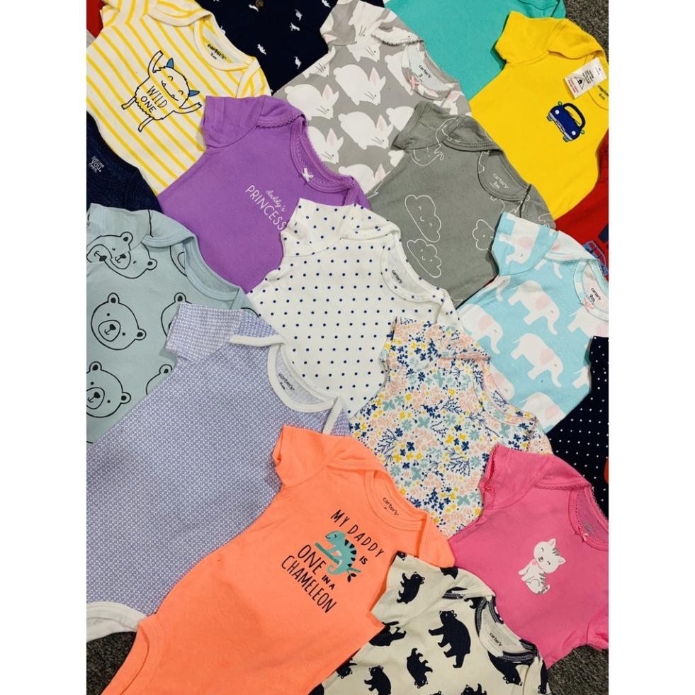 Bộ Bodysuit Cộc Tay Nhiều Họa Tiết Cho Bé Trai Và Bé Gái từ 3-14kg