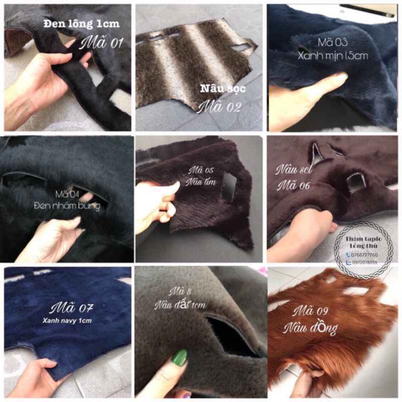 Thảm taplo lông cao cấp mazda 3 mới