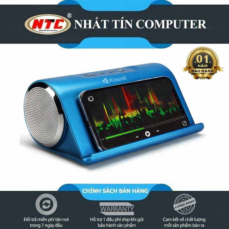 [Mã ELHACE giảm 4% đơn 300K] Loa bluetooth đa năng Kisonli KS-1981 bass mạnh mẽ - tích hợp đế để điện thoại cực chất