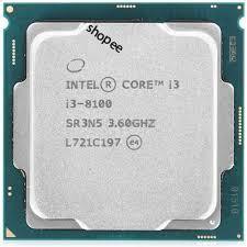 F CPU intel I3 - 8100 Tray ko box+tản 3