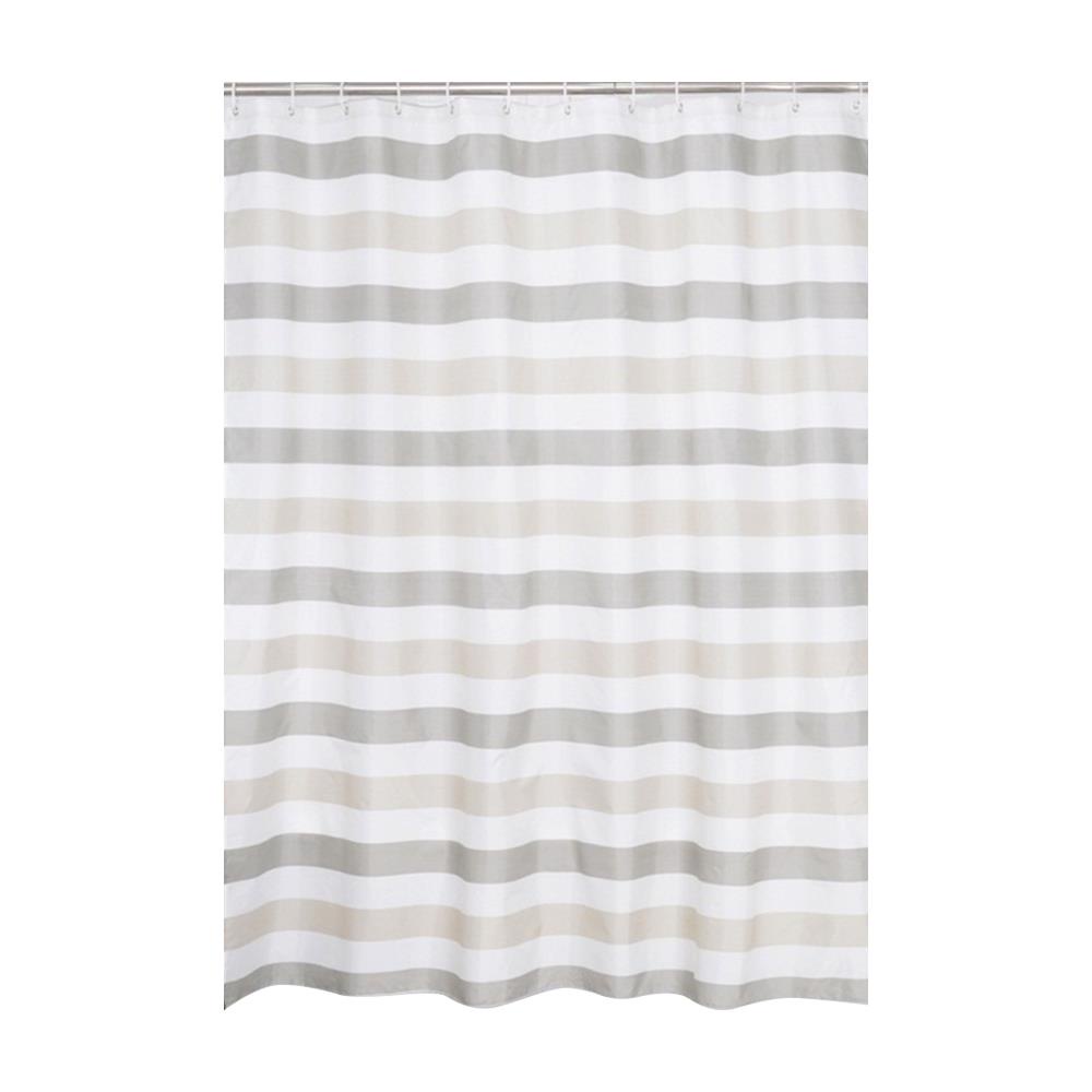 HomeBase MOYA Rèm tắm bằng Polyester ACS14082 W180xD0.1xH180 Cm màu trắng
