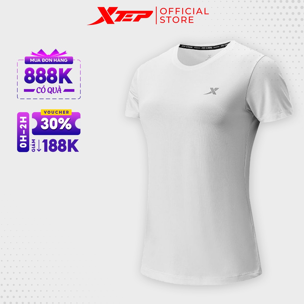 Áo phông chạy thể thao nữ Xtep 979228010220