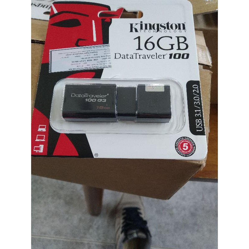 USB Kingston 16gb chính hãng Viết Sơn phân phối, tem laser 7 màu chống giả.