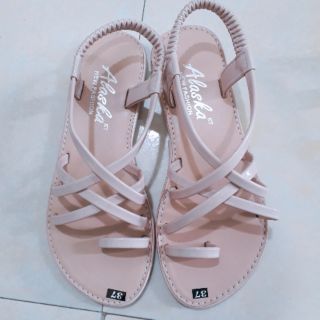 (Xả hàng)Sandal nữ đế bệt quai chéo xỏ ngón kiểu dép quai hậu nữ đế bằng phù hợp cho học sinh,sinh viên,văn phòng