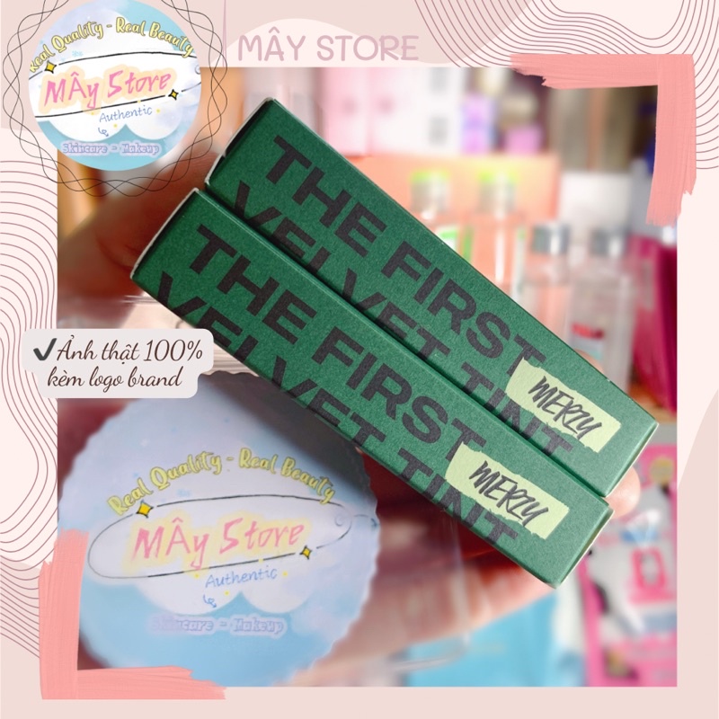 SON KEM LÌ MERZY THE FIRST VELVET TINT MÀU V6 GREEN EDITION PHIÊN BẢN GIỚI HẠN VỎ XANH LÁ CHỈ SẢN XUẤT 1 LẦN
