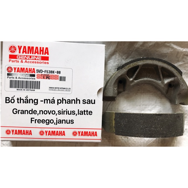 Bố thắng-má phanh-đùm sau yamaha grande,latte,freego,sirius,janus