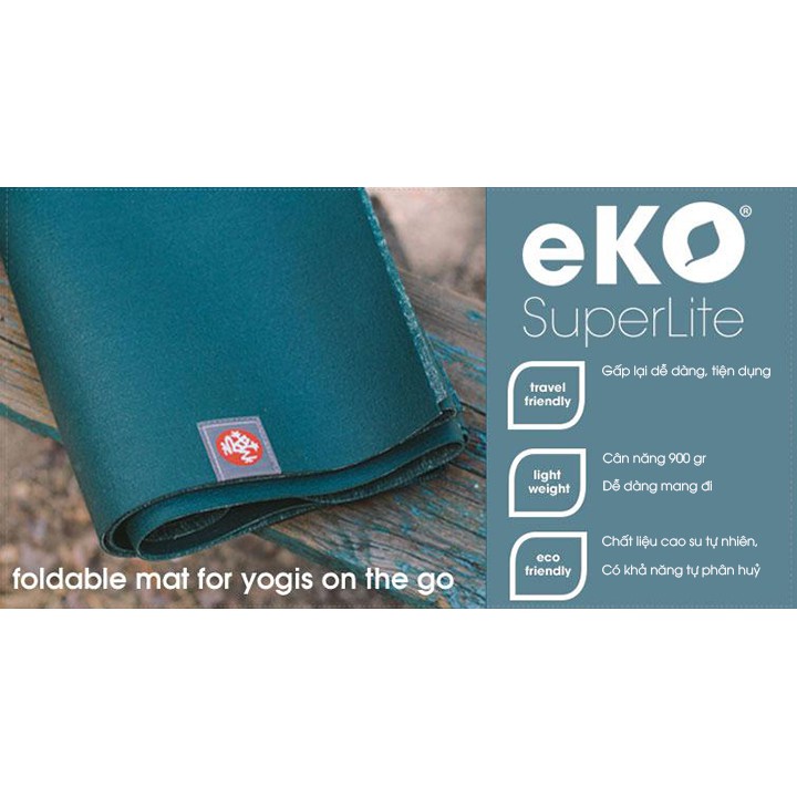 [FREESHIP] Thảm yoga du lịch Manduka – eKO SuperLite 1.5mm