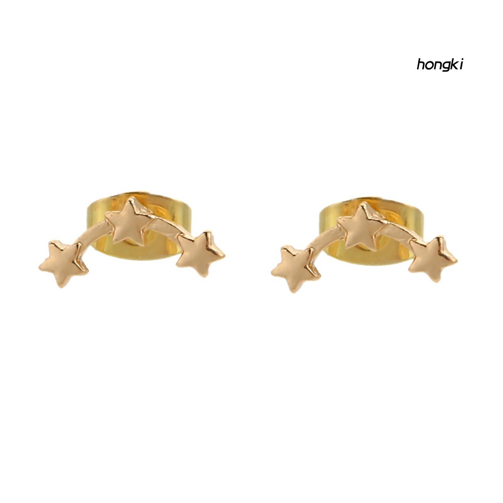 1 Đôi Bông Tai Hình Ngôi Sao Nhỏ Thời Trang Dành Cho Nữ
