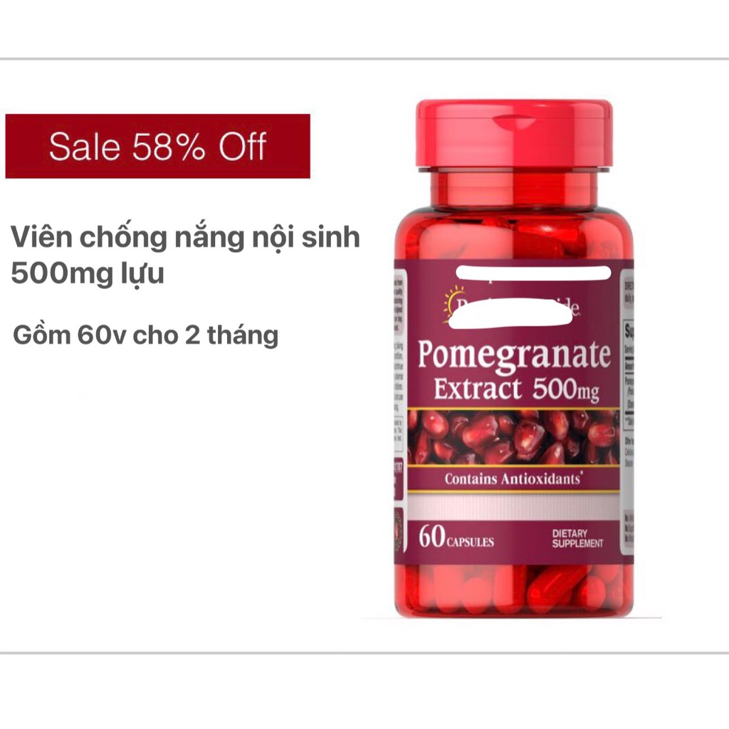 Viên chống nắng lưu Pomegranate PP