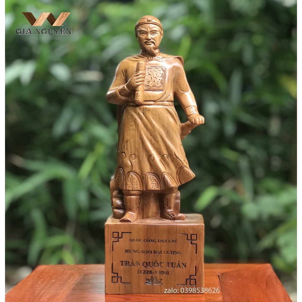 Tượng trần quốc tuấn, hưng đạo vương, đức thánh trần - TẶNG MỘT VÒNG ĐEO TAY GỖ