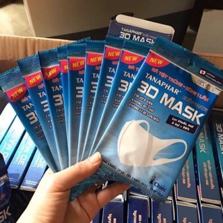 😷[HÀNG CÔNG TY, CÓ BAO BÌ]Khẩu trang 3D Mask Tanaphar 4 lớp theo tiêu chuẩn Nhật Bản😷