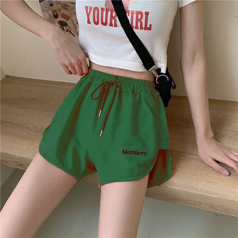 Quần short nữ siêu xinh in chữ trẻ trung mặc nhà,tập thể thao-t28-30-membors
