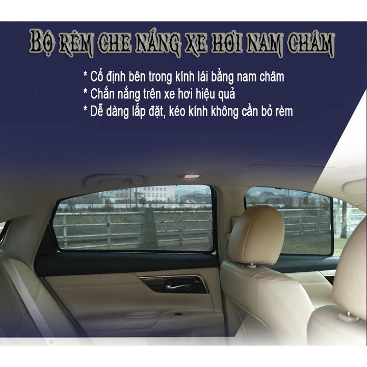 RÈM CHẮN NẮNG THEO XE HÚT NAM CHÂM THEO CÁC HÃNG XE