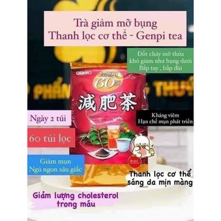 Trà giảm mỡ bụng Genpi Orihiro 60 gói Nhật Bản