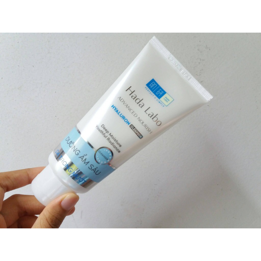 Hada Labo Kem Rửa Mặt Dưỡng Ẩm Advanced Nourish Hyaluron Cleanser 80g