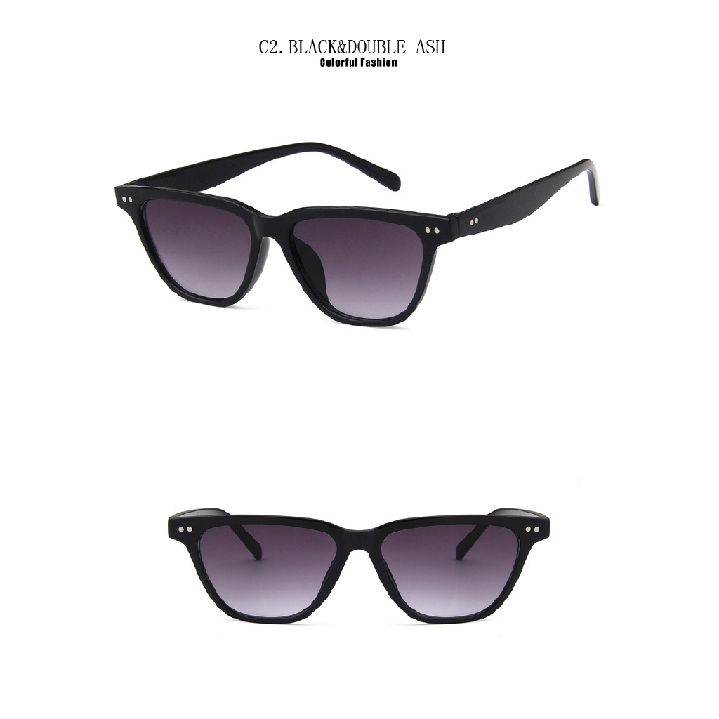 Kính mát gọng vuông chống tia UV400 phong cách cổ điển samjune