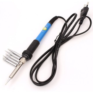 Bộ mỏ hàn chỉnh nhiệt 110V / 220V 60W chuyên dụng chất lượng cao + 5 mũi hàn khác nhau