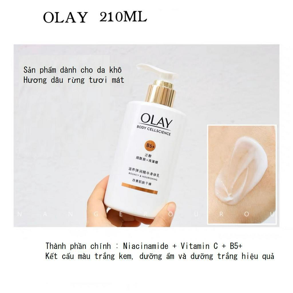 [Thanh Lý] Sữa dưỡng thể Olay B5+ Bouncy &amp; Nourishing dưỡng ẩm trắng da